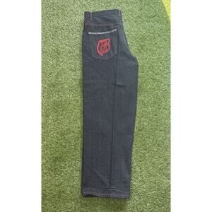 VTG Y2K Rare Ruff Ryders DMX Denim Jeans Straight Baggy Black Men 36x32 Clean